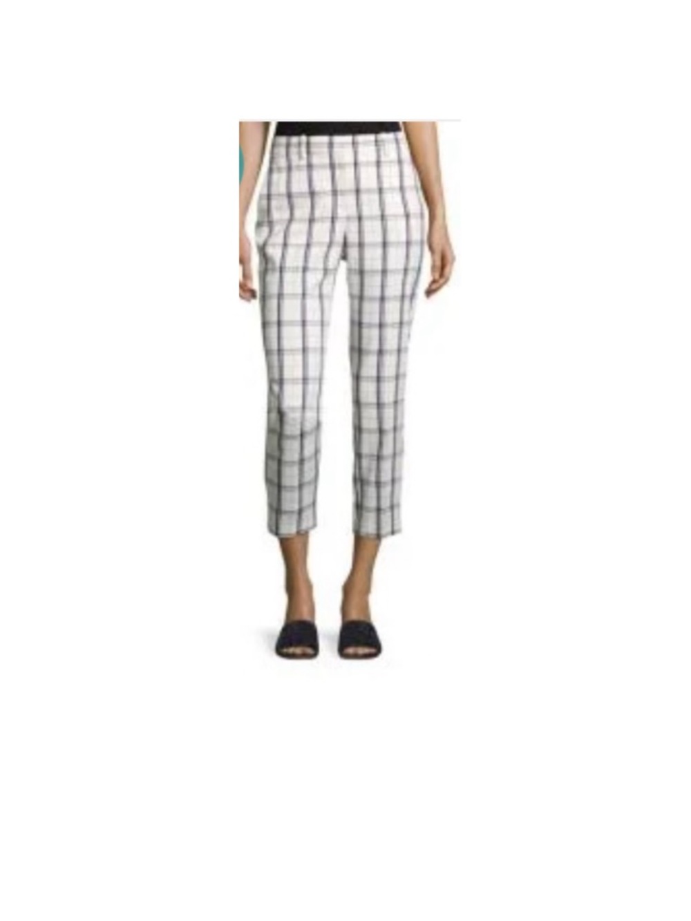 Theory Windowpane Cropped Pants
